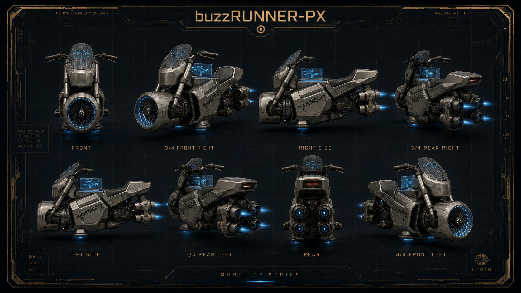 buzzRUNNER-PX 360 anti-gravity hover technology